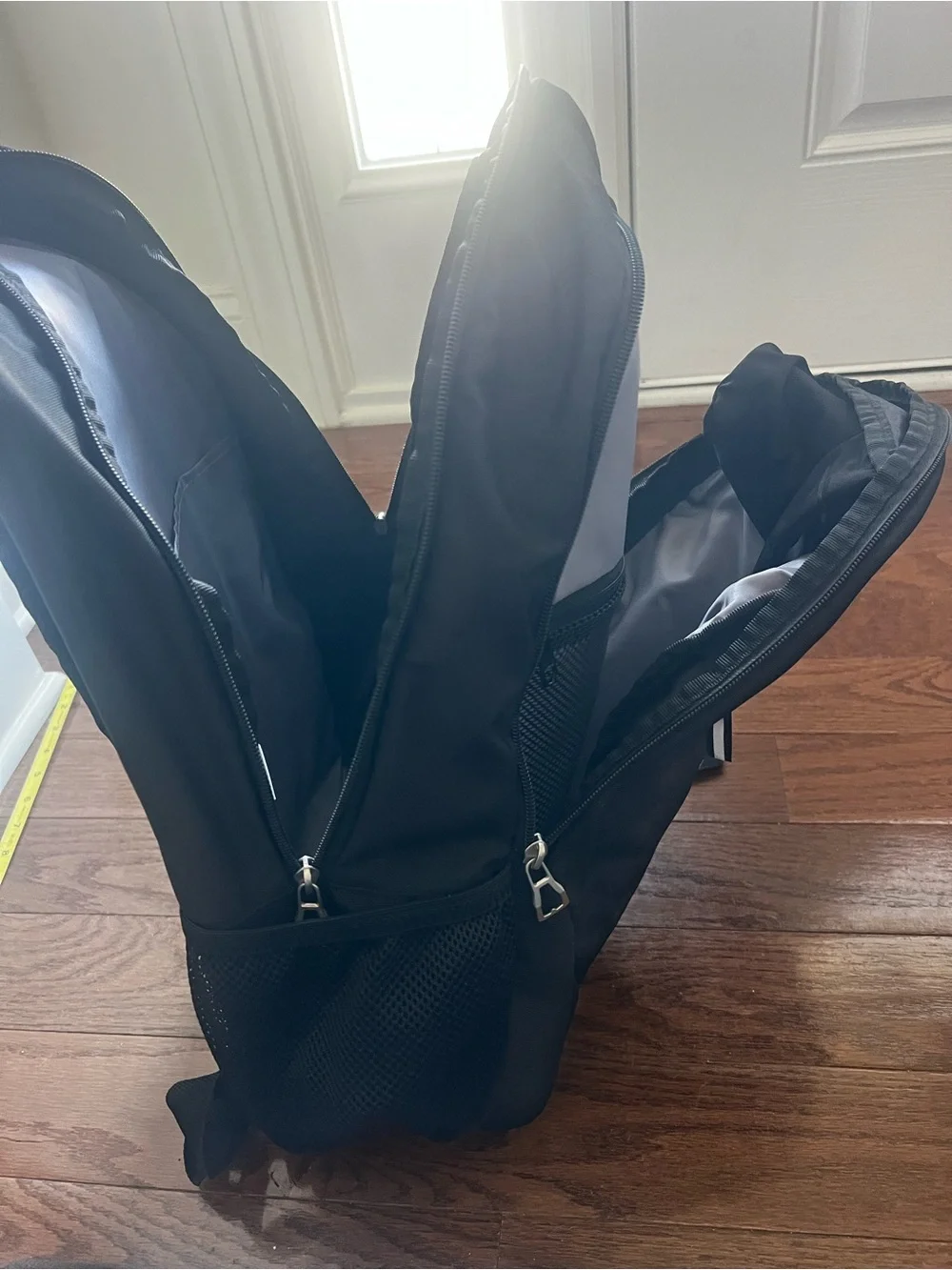 Adidas Black Backpack Book Bag School Gym Travel One Size